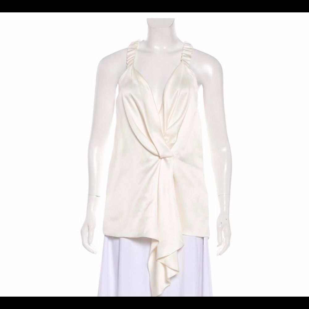 Victoria Beckham Silk V-Neck Tunic